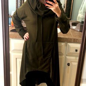 Boutique brand High Low cow neck sweatshirt